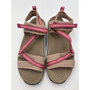 Abeo Bio System Dunes H20 Sandals Womens, Sz 7 Strappy Brown Orthotic Comfort